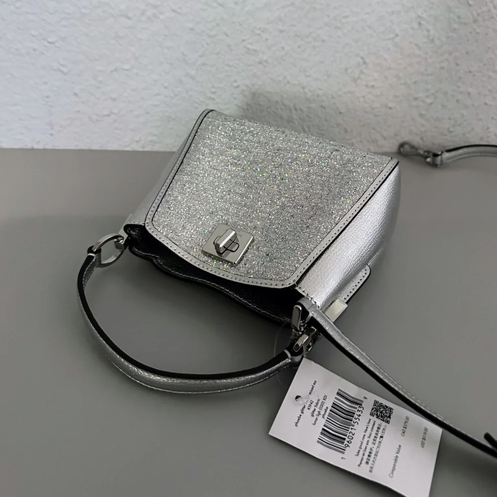 NWT KATE SPADE Phoebe Glitter Mini‎ Top Handle Crossbody